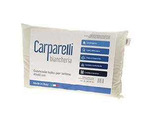 Carparelli Cuscino per lettino Guanciale Anallergico 100% Cotone Made in Italy 40x60 cm