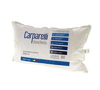 Carparelli Guanciale 100% Vera Piuma Cuscino Made in Italy Puro Cotone 50x80 cm