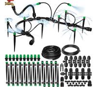 CARPATHEN Sistema di irrigazione a goccia - Sistema di irrigazione regolabile Quick Connect per giardini fino a 39,9 m, aiuole rialzate - Sistema completo di irrigazione da giardino - emettitori da 1