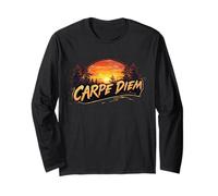 Carpe Diem Foresta Sole Silhouette Maglia a Manica