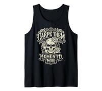 Carpe Diem Memento Mori Teschio Rose Gotico Canotta