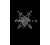 Carpe Diem Notebook / Composition Pad (Black- sword): Black Lined Journal, Diary, Memo, Travel Pad, Paperback, Planner, Company Notebook, Office Gifts, Inspirational, Motivational, Sports Journal