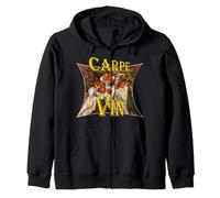 Carpe Vin Diem Vino Rosso Bianco Seize Cabernet Sauvignon Felpa con Cappuccio