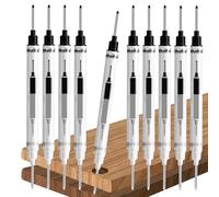 Carpenter Deep Hole Marker - Ink Pen Set, Long Nib 10 Piece Waterproof Sets, 21mm Marking Tool Construction Woodworking Accessory | Ideal for Framing Welding Automotive Painting Carpentry Tasks