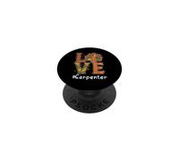 Carpenter Love Thanksgiving Leopard Turkey Autumn Fall PopSockets PopGrip Adesivo