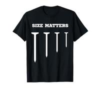 Carpenter Nails Size Matters Falegnameria Umorismo Maglietta
