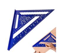 Carpenter Square Prospractor - Triangle Rafter Square, Triangle Lineer - Protrattore | Lega di alluminio Speed Square, lavorazione di precisione e strumento di lavorazione dei metalli per la
