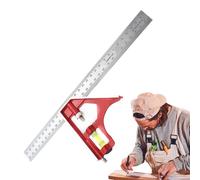 Carpenter Square Tool - Set di strumenti quadrati per carpentry Tools | Angle Ruler Portable Angle Ruler Toôl | Regolabili Precision Woodworking Tools Rulers for Framing, Woodworking, Engineering