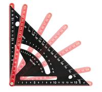 Carpenter Square, Woodworking Framing Triangle Ruler, 7.72x7.72 Inches Aluminum Alloy Build, Precision Markings for Construction Layout, Home Renovation, Improvement, and Handcraft Hobbies