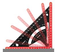 Carpenter Square, Woodworking Triangle Ruler, 300g Combination Framing Tool, Precision Aluminum Alloy Construction, Etched Measurement Markings, for Layout Home Renovation Improvement Hobby Use