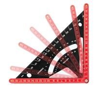 Carpenter Triangle Ruler, Adjustable Aluminum Square, Double-Scale Layout Tool, 196x196mm, Precision Framing Guide, Rafter Angle Marker, for Woodworking, Construction, Renovation Creative Pursuits