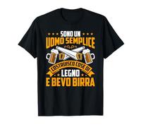 Carpentiere Falegname Costruisco Cose Di Legno E Bevo Birra Maglietta