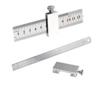 Carpentiere Posizionamento,Measuring Tools,Righello di Misurazione Della Lunghezza,Blocco di Posizionamento Righello Parallelo,Righello per modanature,Righello Acciaio,Righello Metallo Falegname