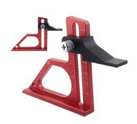Carpentry Depth Gauge - Precision Aluminum Height Measuring Tool with Scale, Woodshop Height Setter for Furniture Manufacturation, Machined Accurate Ruler, Easy Read Fine Adjust Measure Device