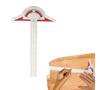 Carpentry Edge Ruler, Stainless Steel Adjustable Protractor, Angolo Finder, Precision Woodworker Measuring Tool, Layout For Carpentry, 1-Pack, 50,8 x 20 cm, Multipurpose Woodworking