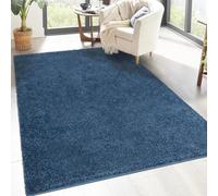 carpet city - Tappeto a pelo lungo per soggiorno, modello Shaggy, in tinta unita, colore: 133 x 190 cm, morbido e moderno