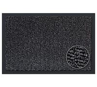 Carpet Diem Zerbino 120 x 180 cm - Tappeto ingresso antisporco - Interno ed Zerbino da Esterno, Tappetino antiscivolo per Porta, Tappeto antisporco per Porta d Ingresso - Nero-antracite