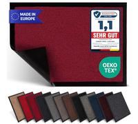 Carpet Diem Zerbino 60 x 90 cm - Tappeto ingresso antisporco - Interno ed Zerbino da Esterno, Tappetino antiscivolo per Porta, Tappeto antisporco per Porta d Ingresso - Vino rosso