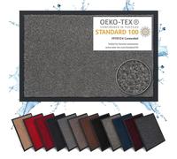 Carpet Diem Zerbino 60 x 90 cm - Tappeto ingresso antisporco - Interno ed Zerbino da Esterno, Tappetino antiscivolo per Porta, Tappeto antisporco per Porta d Ingresso - Grigio
