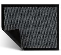 Carpet Diem Zerbino 60 x 90 cm - Tappeto ingresso antisporco - Interno ed Zerbino da Esterno, Tappetino antiscivolo per Porta, Tappeto antisporco per Porta d Ingresso - Grigio chiaro-nero