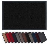 Carpet Diem Zerbino facile da pulire, per ingresso, per interni ed esterni, antiscivolo, per porta di casa, zerbino in antracite, nero, 60 x 90 cm