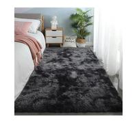 Carpet for Living Room Plush Rug Bed Room Floor Fluffy Mats Anti-slip Home Decor Rugs Soft Velvet Carpets Kids Room Blanket Per La Casa, Soggiorno(Dark Grey,50x80cm)
