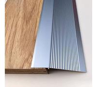 Carpet/Tile Threshold Reducer for Vinyl Flooring,10cm Extra Wide Floor Transition Strip Aluminum, Home Walkers Entry Ramp(Gray,Length 1m/39 in)