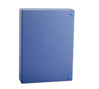 Carpeta de Lomo Fijo Fabricada en Geltex Grosor 9cm Color Azul Oscuro