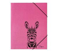 CARPETA ELÁSTICA PAGNA A4 PP, CARTÃ“N, 3 SOLAPAS, CEBRA