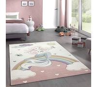 CARPETIA Tappeto da Gioco per Bambini Tappeto vivaio Ragazza Sirena Principessa Rosa Größe 200 x 290 cm