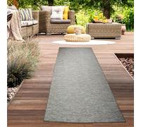 CARPETIA Tappeto per interni ed esterni per terrazze balconi e verande utilizzabile su entrambi i lati resistente alle intemperie in sisal color sabbia, 67 x 180 cm