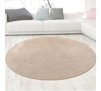 CARPETIA Tappeto per soggiorno, sala da pranzo, corridoio, tonalità naturale, senza tempo, morbido, facile da pulire, classico, di alta qualità, compatibile con il riscaldamento del pavimento, design
