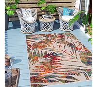 Carpeto Rugs Tappeto Astatto da Esterno Terrazzo Moderno a Pelo Corto - Tappeto per Esterno Grande - Tappeti da Esterno - Multicolore 1-140 x 200 cm