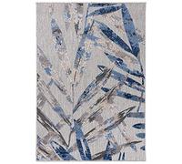 Carpeto Rugs Tappeto Astatto da Esterno Terrazzo Moderno a Pelo Corto - Tappeto per Esterno Grande - Tappeti da Esterno - Grigio Blu 1-120 x 170 cm