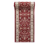 Carpeto Tappeto Corridoio - Motivo Classico Orientale - Collezione AYLA - Rosso - 80 x 350 cm