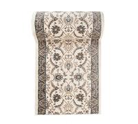 Carpeto Tappeto Corridoio - Motivo Orientale Classico - Collezione EMIRAT - Crema beige ecrù - 70 x 475 cm