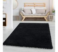 Carpetsale24 Shaggy Tappeto Salotto Moderno Grande 300x400 cm Nero - Tappeto per scendiletto Camera da Letto, Cucina y Soggiorno - Tappeto Fluffy y Morbido, Monocromatico, facile manutenzione