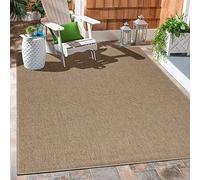 Carpetsale24 Tappeto da Esterno Impermeabile 80x250 cm Beige - Tappeto Resistente alle Intemperie e Lavabile in Lavatrice - Tappeto per Terrazza, Balcone, Campeggio, Giardino