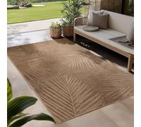 Carpetsale24 Tappeto per Interni ed Esterni, robusto, resistente alle intemperie e facile da pulire, con effetto juta naturale, ideale per soggiorno, cucina, terrazza, giardino e balcone, 200x290 cm