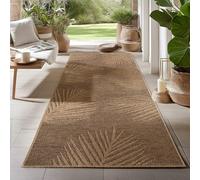 Carpetsale24 Tappeto per Interni ed Esterni, robusto, resistente alle intemperie e facile da pulire, con effetto juta naturale, ideale per soggiorno, cucina, terrazza, giardino e balcone, 80x250 cm