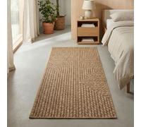 Carpetsale24 Tappeto per Interni ed Esterni, robusto, resistente alle intemperie e facile da pulire, con effetto juta naturale, ideale per soggiorno, cucina, terrazza, giardino e balcone, 80x150 cm