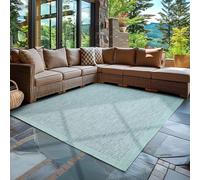 Carpettex Tappeto da Esterno Impermeabile 200x300 (200x290 cm) Blu - Tappeto Resistente alle Intemperie e Lavabile in Lavatrice - Tappeto per Giardino, Terrazza, Balcone, Campeggio
