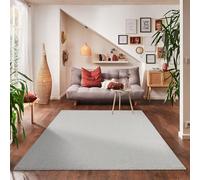 Carpettex Teppich Tappeto a pelo corto unicolore per il soggiorno, super morbido, disponibile in diverse colorazioni e dimensioni., Colore: Crema, Taglia: 200 x 290 cm