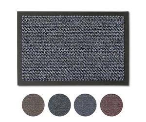 Carpido Zerbino Blu screziato 60 x 80 cm per interni - Classico tappeto da ingresso ad asciugatura rapida - Tappeto antiscivolo - Zerbino resistente