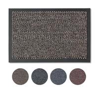 Carpido Zerbino Marrone screziato 90 x 150 cm per interni - Classico tappeto da ingresso ad asciugatura rapida - Tappeto antiscivolo - Zerbino resistente