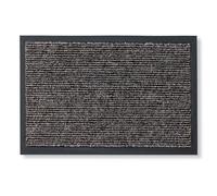 Carpido Zerbino per interni - tappetino antiscivolo per ingressi - idrorepellente clean-off - easy-care dust control mat 60 x 80 cm beige