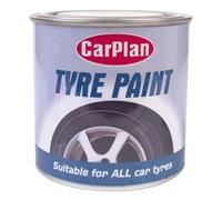 CarPlan TPT250 - Vernice per pneumatici auto, rivestimento flessibile, dona un nuovo look alle superfici in gomma nera, può essere utilizzata su parafanghi, facile da usare, riapplicare se necessario,