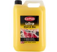 CarPlan Ultra Wash and Wax 5L Shampoo Auto a pH Neutro Deterge Lucida e Protegge