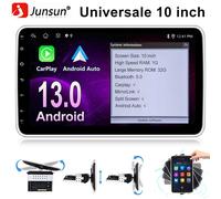 Carplay 1 Single Din Android13 Universale Ruotabile IPS Autoradio 10"1GPS Nav BT