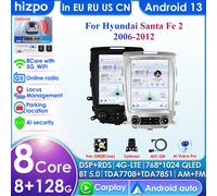 Carplay 4G 9.7 ''Schermo 2Din Android 14 Autoradio per Hyundai Santa Fe 2 2006-2012 Lettore video multimediale GPS 7862